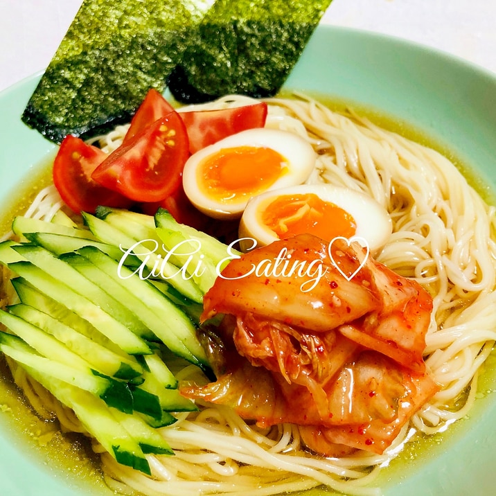 辛くないスープも簡単 夏にはさっぱり韓国冷麺 レシピ 作り方 By あいあい 楽天レシピ 辛くないスープも簡単 夏にはさっぱり韓国冷麺 レシピ 作り方 By あいあい 楽天レシピ